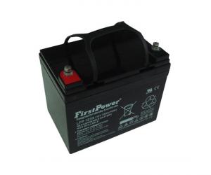 FirstPower 12 V Rechargeable AGM Lead Acid Battery with 33 Ah - Long Life
