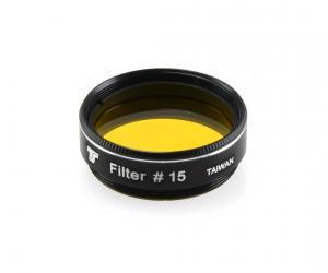 TS-Optics Optics 1.25" Colour Filter Dark Yellow #15 - Minimum Aperture 114 mm