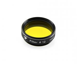 TS-Optics Optics 1.25" Colour Filter Yellow #12 - Minimum Aperture 80 mm