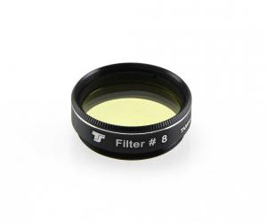 TS-Optics Optics 1.25" Colour Filter Light Yellow #8 - Minimum Aperture 50 mm
