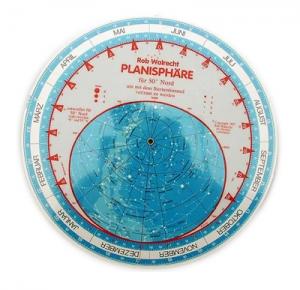 Planisphere - drehbare Sternkarte - 50° nördliche Breite - ENGLISCH