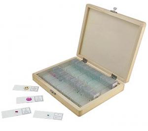 Celestron Dauerpräparate für Mikroskope in Holzbox - 100 Stück