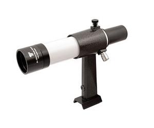 TS-Optics 6x30 Finder Scope with Bracket - white colour, straight view