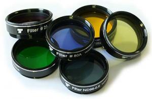 TS-Optics 1.25" Filter Set 5 Color Filters + 1 Gray Filter for Telescopes up to 130 mm Aperture
