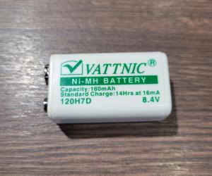 9-Volt Battery as rechargeable Type NiMH - 6HR61
