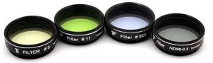 TS-Optics 1.25" Filter Set 3 Color Filters + 1 Gray Filter for Telescopes up to 80 mm Aperture
