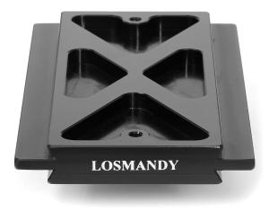 Losmandy DMMS - kurze 3" Male-Male Prismenschiene, Länge 17,8 cm