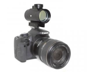 TS-Optics LED Red Dot Finder for DSLR cameras, made of metal