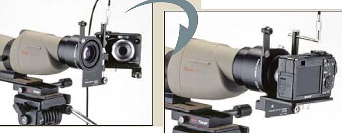 Kowa Universal Kameraadapter - Adaption �ber Stativanschluss TSN-DA4 Funktion