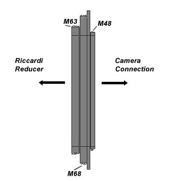 TS Adapter fr Riccardi Reducer an APO Teleskope