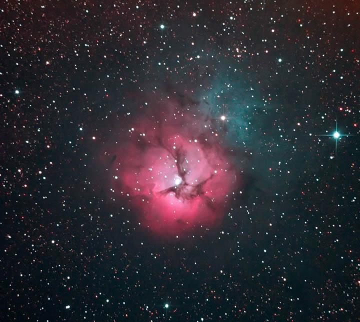 Trifid nebula with Baader UHC-S and Canon EOS 300 D
