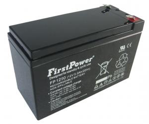 FirstPower 12 V Rechargeable AGM Lead Acid Battery with 9 Ah - Long Life