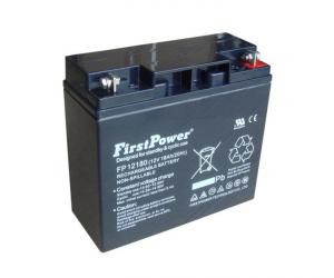 FirstPower 12 V Rechargeable AGM Lead Acid Battery with 18 Ah - Long Life