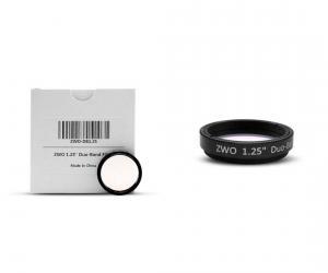 ZWO 1.25" Duo-Band Narrow Band Nebula Filter for Color and Monochrome Astro Cameras