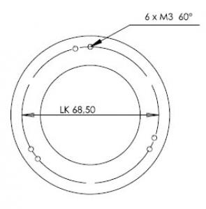 TS-Optics individueller Anschlussadapter für den TS-Optics Ultra Gigant Off Axis Guider