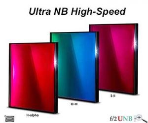 Baader 50x50 mm unmounted Filter Set Ultra-Narrowband Highspeed H-Alpha, O-III, S-II - CMOS optimized