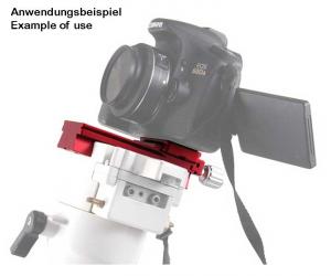 TS-Optics Kamera oder Spektiv Adapter - vielseitige Prismenschiene für EQ5 Level Montierungen