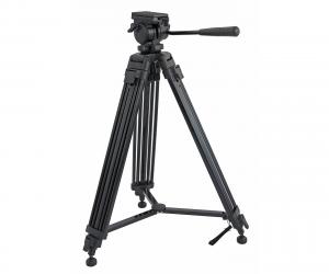 TS-Optics FQTL photo tripod with fluid tilt head - up to 150 cm height - 10 kg payload