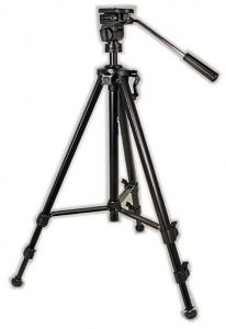 TS-Optics Photo Tripod with 3-Way Pan-Tilt Head - Working Height from 50 to 152 cm