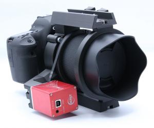 Wega ZWO EAF Adapter mit Schelle, Schiene und Sucherschuh für Sigma Art 85 mm Tele