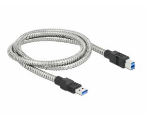 Pegasus Astro USB 3.2 Gen 1 cable Type A to Type B with metal jacket, 1.0 m