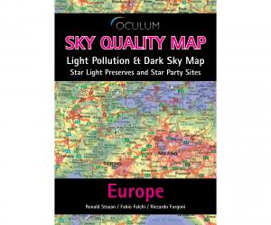 Oculum Sky Quality Map Europe - Light Pollution & Dark Sky Map - Englisch