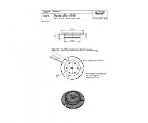 Berlebach Base Plate for ZWO AM5 Mount