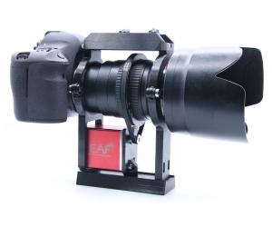Wega Motoranbaukit für ZWO-EAF an Canon EF200 f/2,8 Objektiv