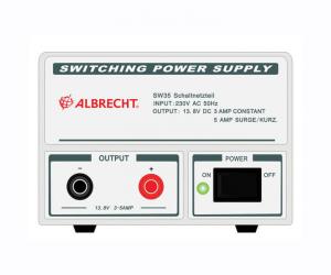 Albrecht Switching Power Supply SW 35, 3-5 A, 13.8 V