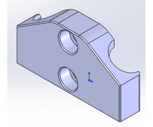 TS-Optics clamping block Part 1 for the head of the carbon rods