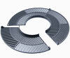 Astroprints two-piece Tri Bahtinov Mask with magnetic connection for Celestron 11" SC
