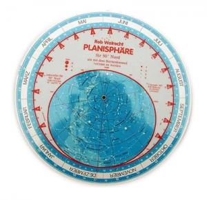 Planisphere - 50° Northern Latitude - English version