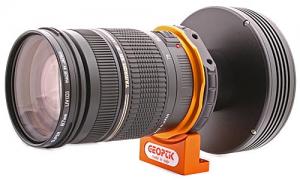 Geoptik CCD-Kamera-Adapter mit T2-Anschluss für Nikon-F-Objektive