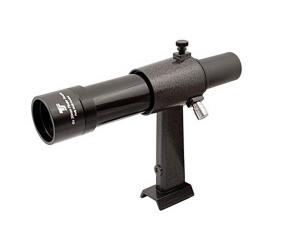 TS-Optics 6x30 Finder Scope with Bracket - black colour, straight view