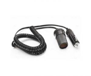 Flexible 12 V extension cord with cigarette lighter plugs