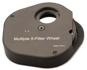 TS-Optics manuelles Filterrad für 5x 1,25" Filter - T2 und 1,25" Anschluss