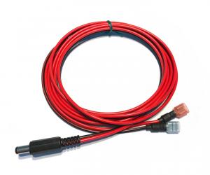 TS-Optics 12 V Kabel mit Hohlstecker und isolierten Flachsteckhülsen