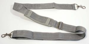 Shoulder belt for cases, bags ... 160 cm, silver gray