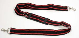 Shoulder belt for cases, bags ... 168 cm, red and black