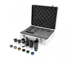 TS-Optics 1,25&quot; Okularset mit Filtern und Adapter - 12 Teile im Koffer
