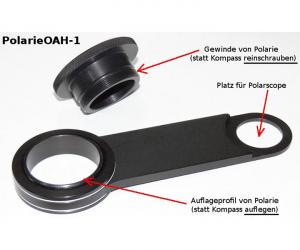 Lacerta polar scope bracket for Vixen Polarie