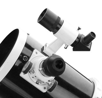 Skywatcher Black Line Newtonian - focuser and viewfinder detail