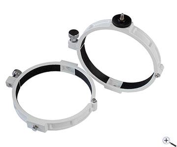 TS-Optics Tube Rings for telescopes with 76mm tube diameter 1x with piggy-back screw set of two rings - ORCR76 