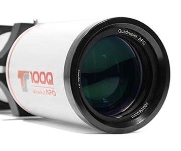  The TSQ-100ED apochromat for astrophotography offers a gigantic fully corrected and illuminated image field. [EN] 