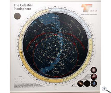  Planisfero celeste ruotabile TS - 81x82cm - lingua inglese 