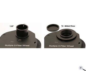  Ruota portafiltri TS per filtri da 31,8mm - 5 posizioni - attacchi T2 e 31,8mm 